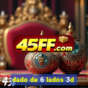 dado de 6 lados 3d